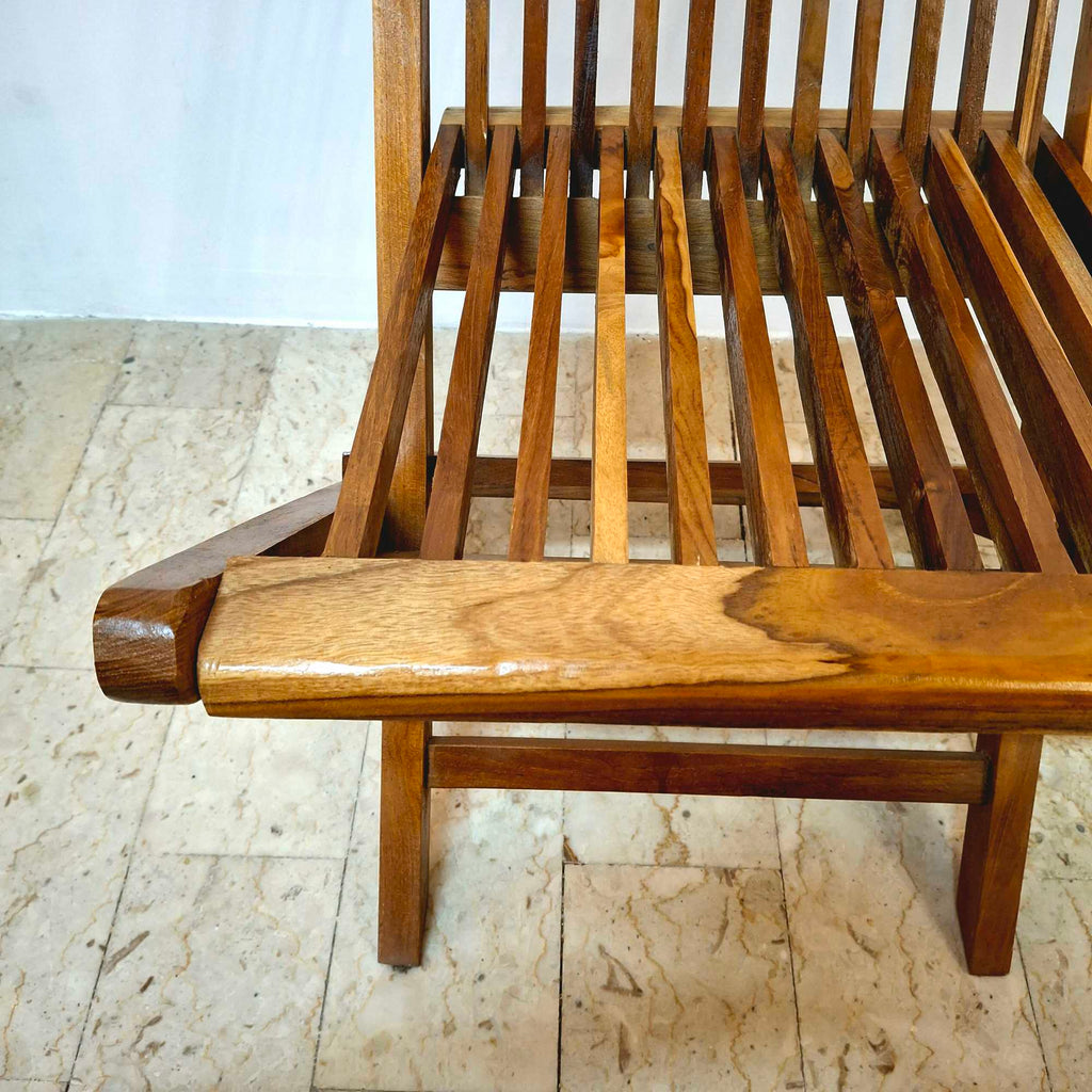 Sedia pieghevole in legno teak massello - ETNICBAY