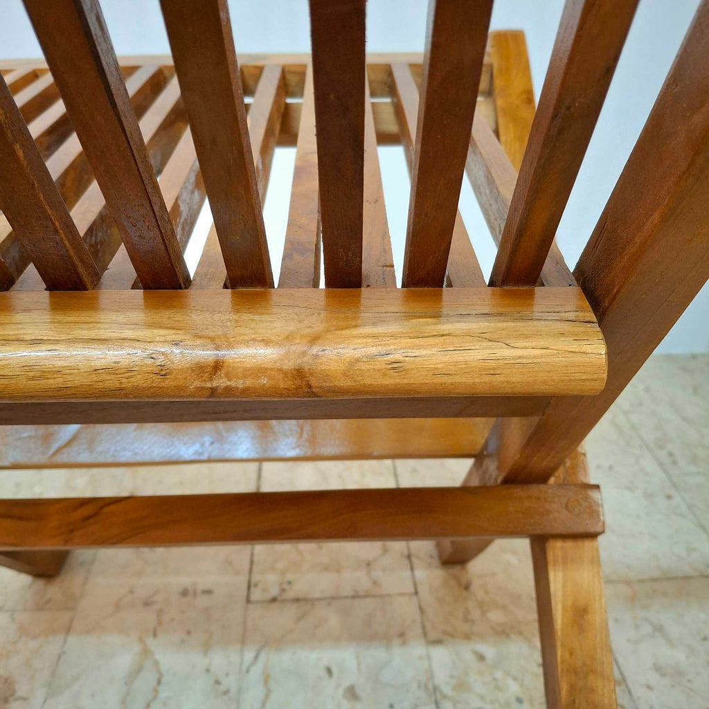 Sedia pieghevole in legno teak massello - ETNICBAY