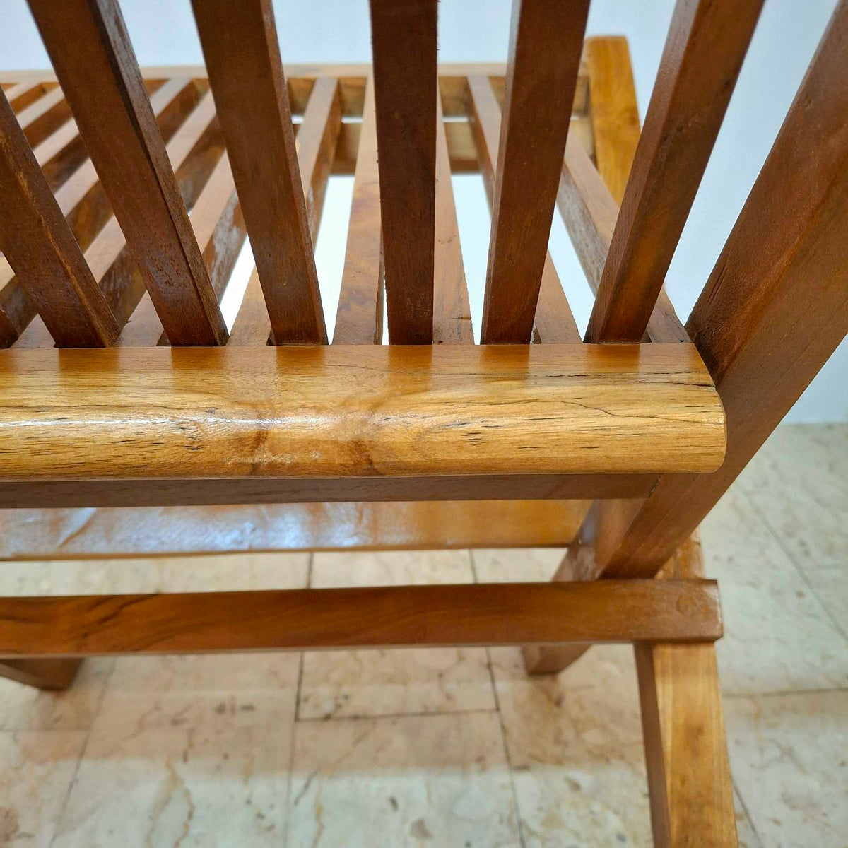 Sedia pieghevole in legno teak massello - ETNICBAY