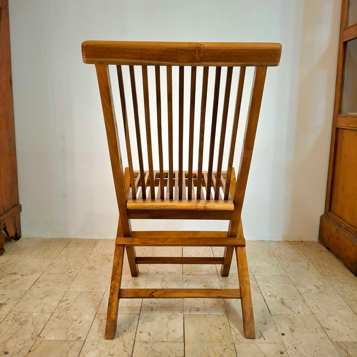 Sedia pieghevole in legno teak massello - ETNICBAY