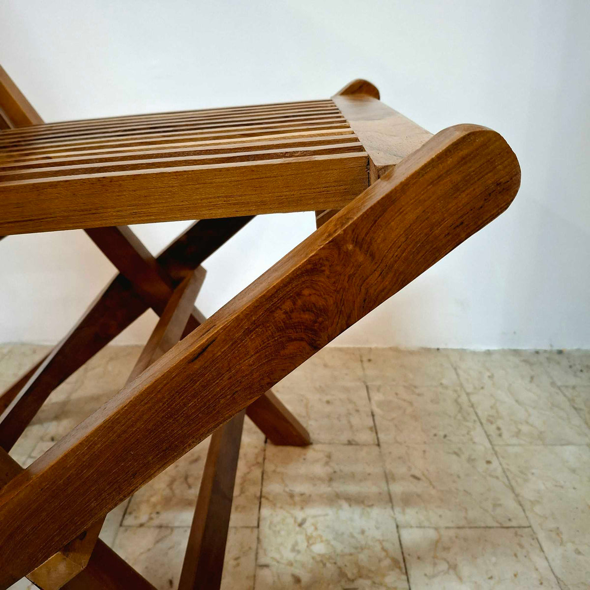 Sedia pieghevole in legno teak massello - ETNICBAY