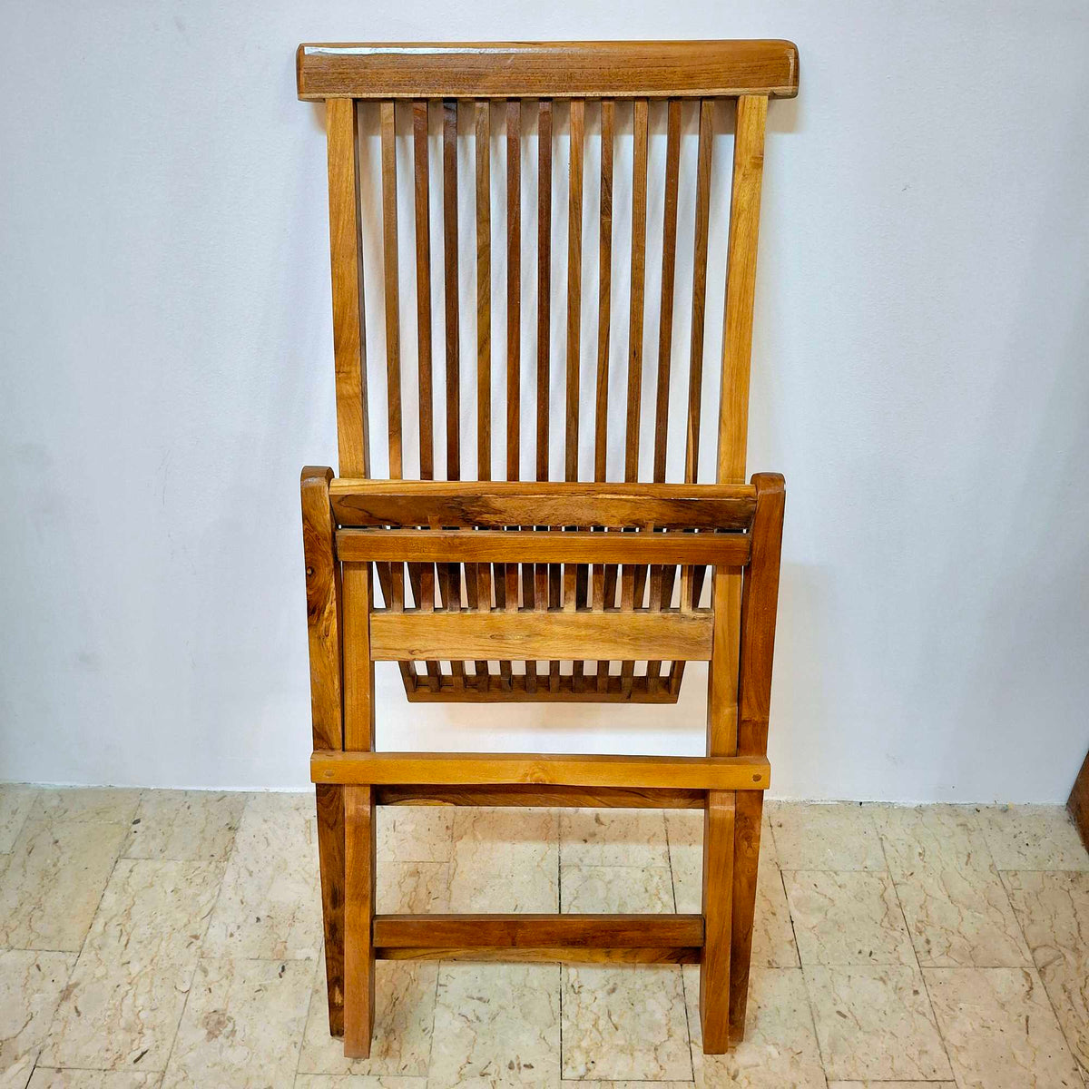 Sedia pieghevole in legno teak massello - ETNICBAY