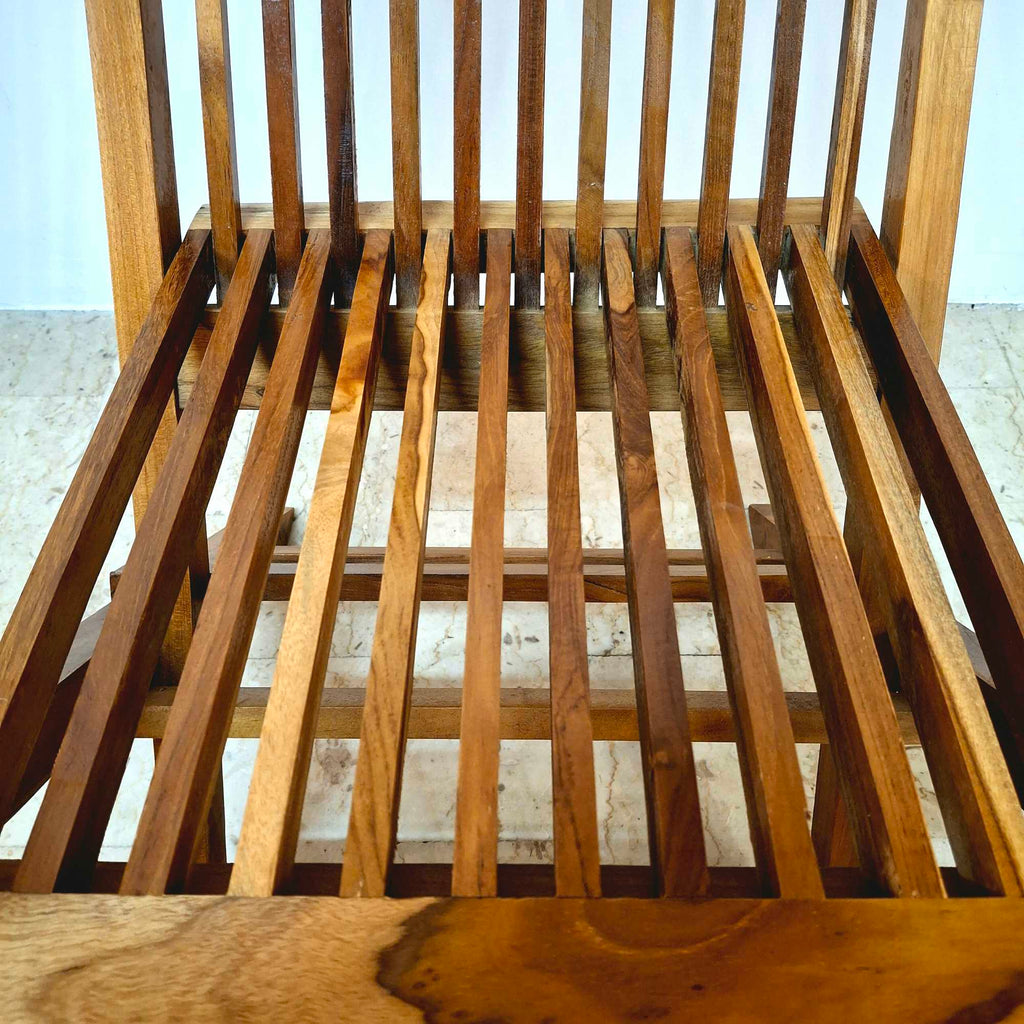 Sedia pieghevole in legno teak massello - ETNICBAY