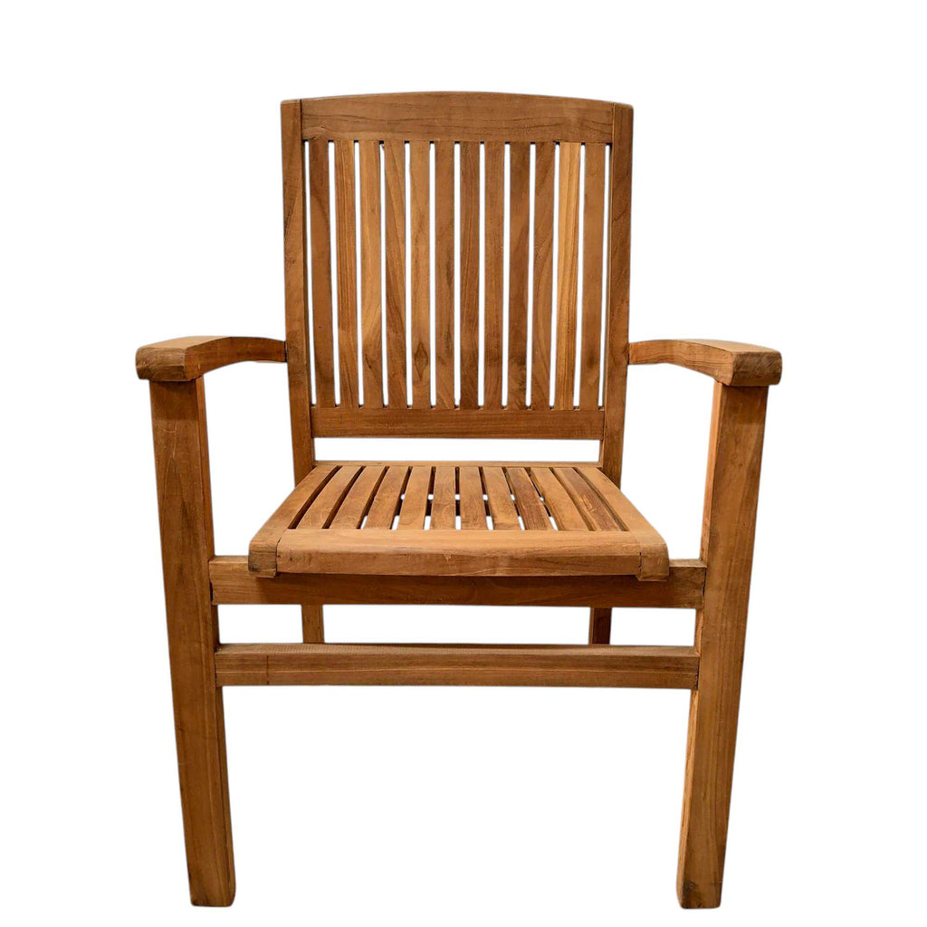 Sedia poltroncina ergonomica in teak massello - ETNICBAY