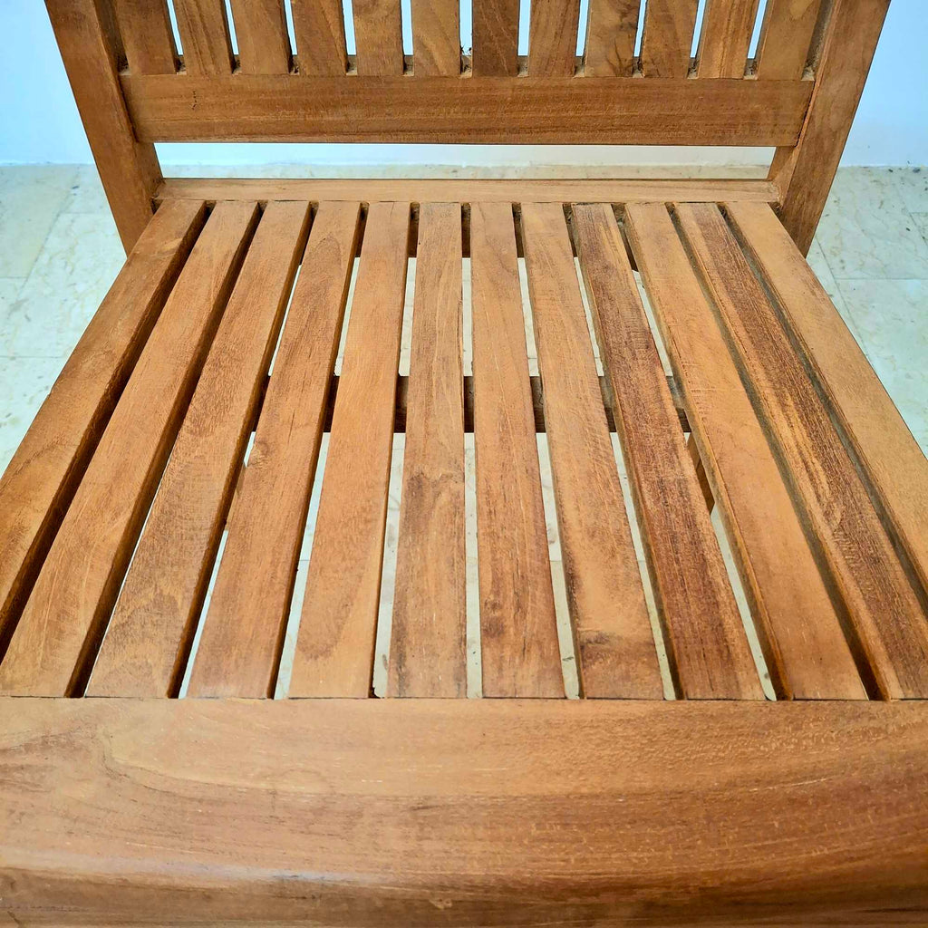 Sedia poltroncina giardino in teak massello - ETNICBAY
