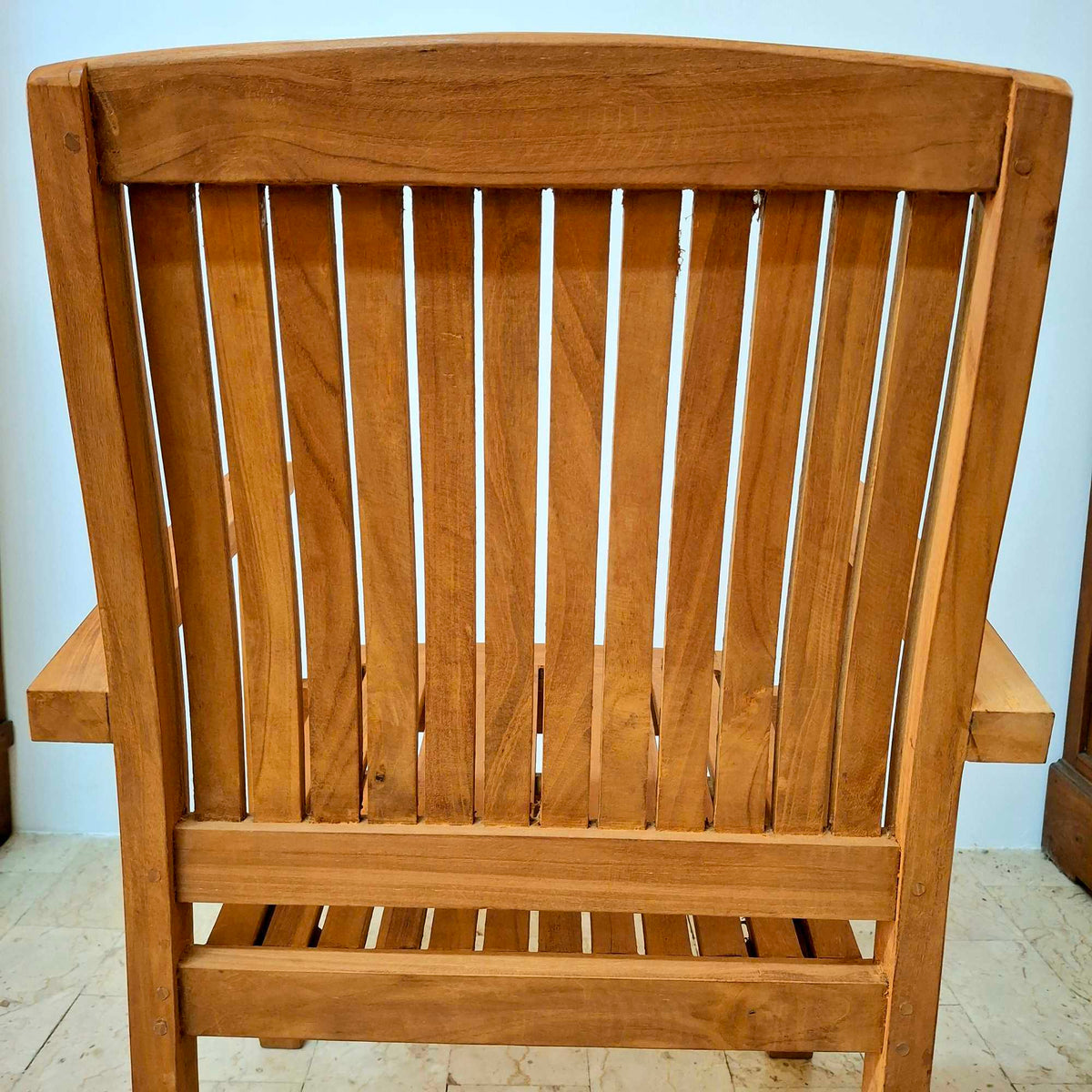 Sedia poltroncina giardino in teak massello - ETNICBAY