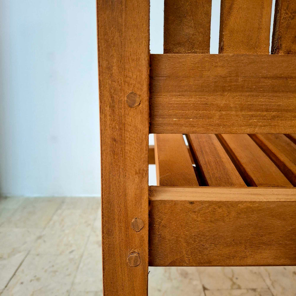 Sedia poltroncina giardino in teak massello - ETNICBAY