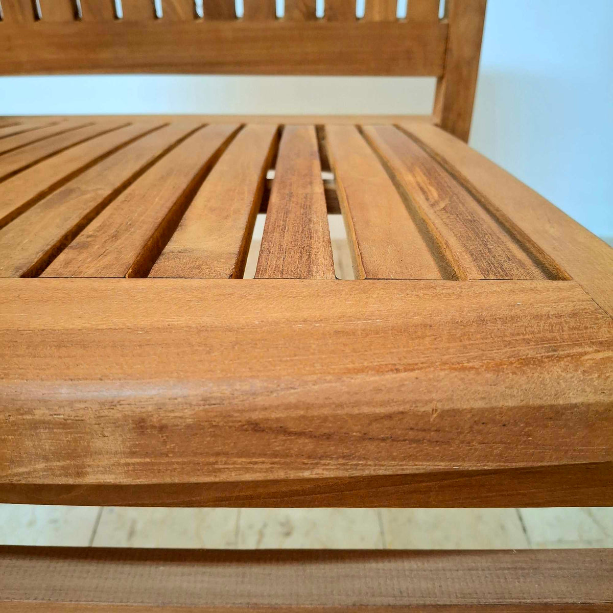 Sedia poltroncina giardino in teak massello - ETNICBAY