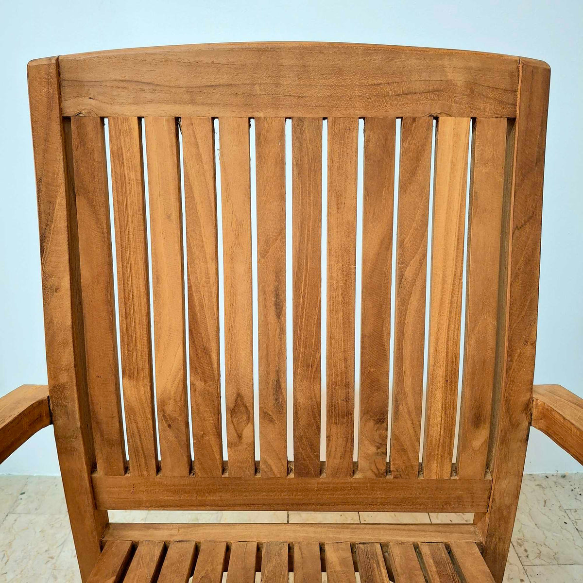 Sedia poltroncina giardino in teak massello - ETNICBAY