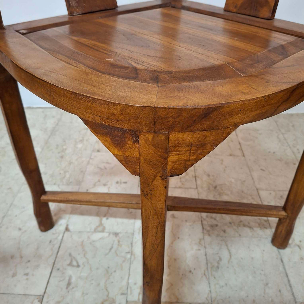 Sedia etnica in teak poltroncina angolare
