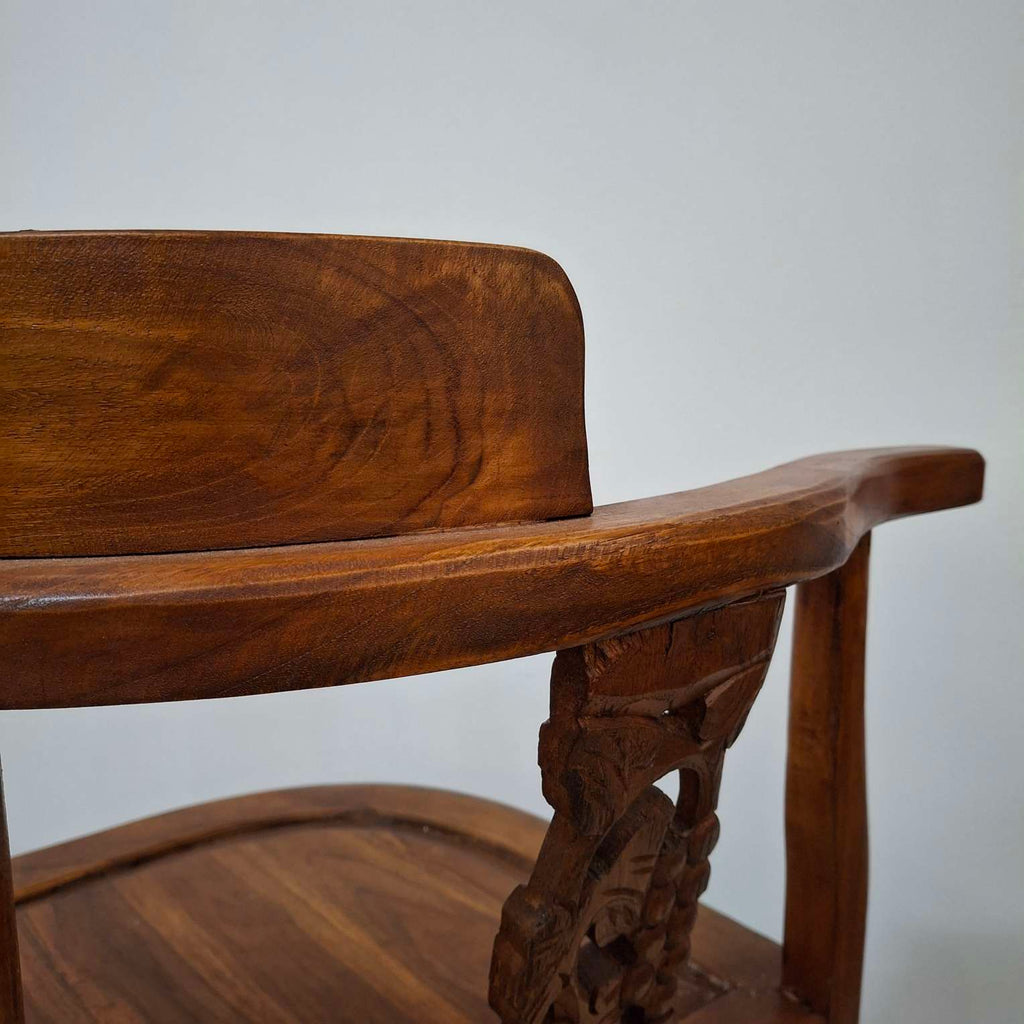 Sedia etnica in teak poltroncina angolare