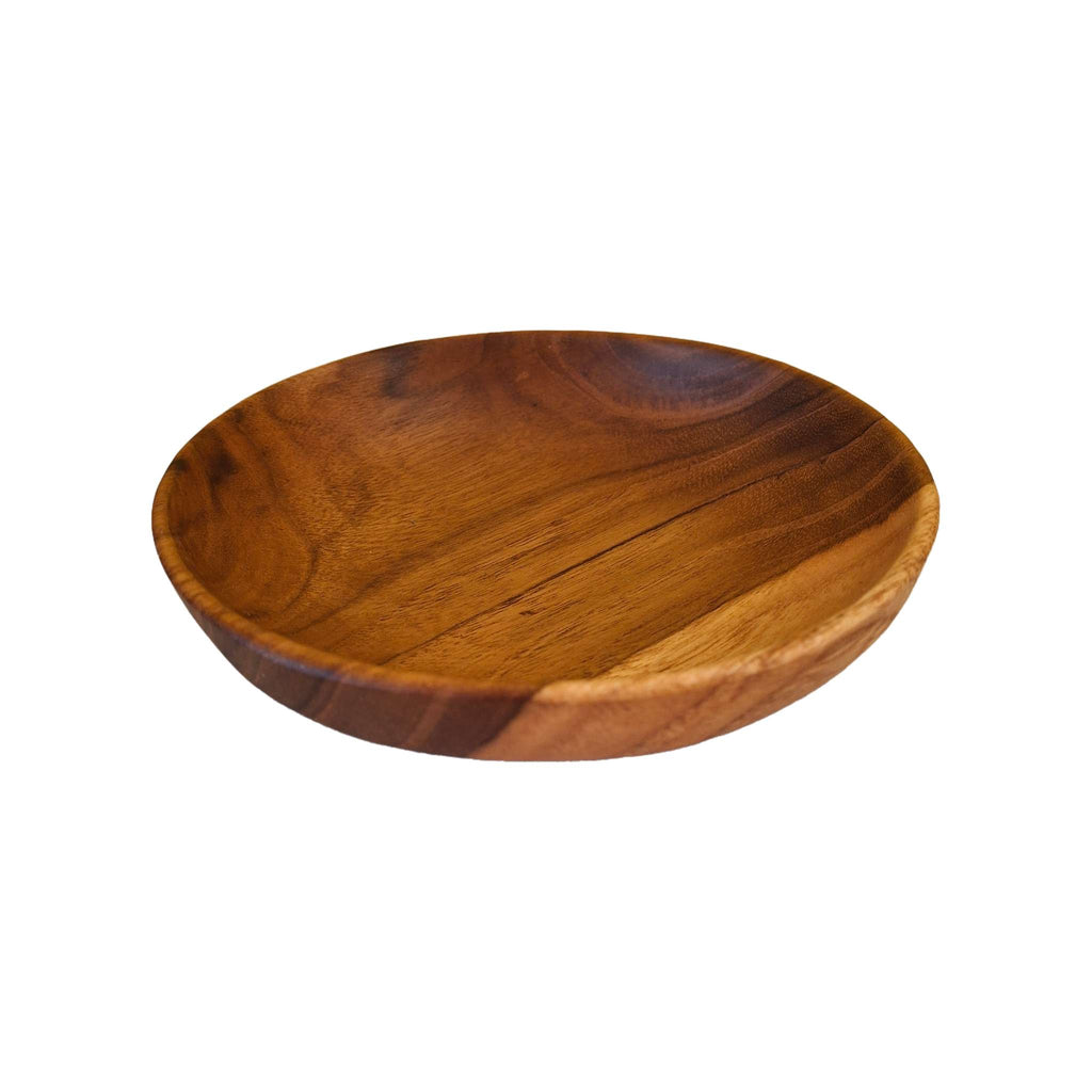 Piatto ciotola vassoio svuota tasche legno teak - ETNICBAY