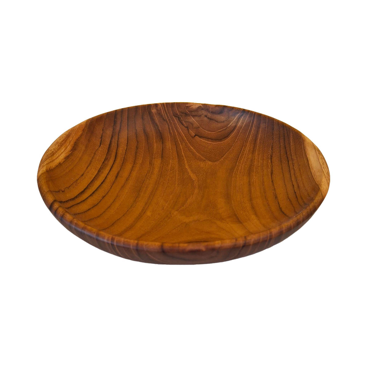 Piatto centro tavola svuota tasche in legno teak - ETNICBAY