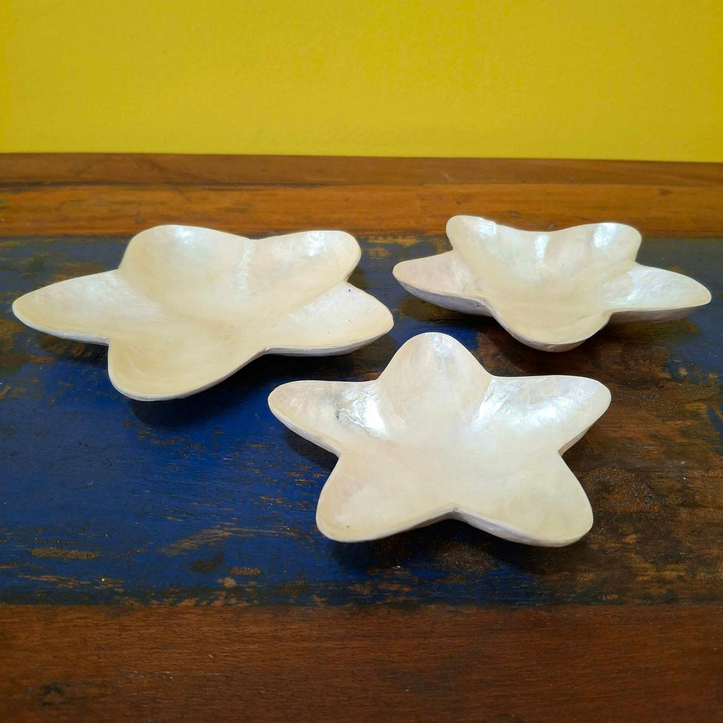 Piattini ciotoline a forma di stella madre perla