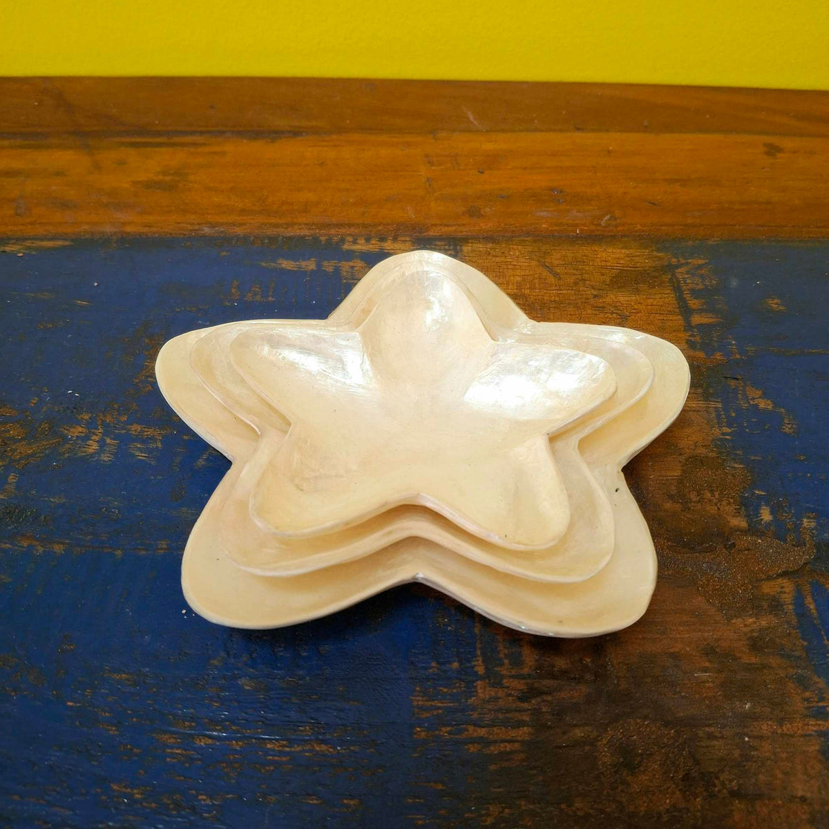 Piattini ciotoline a forma di stella madre perla