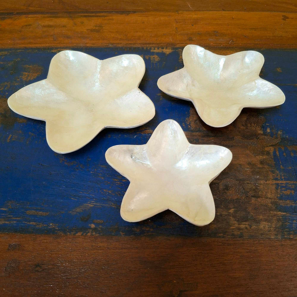 Piattini ciotoline a forma di stella madre perla