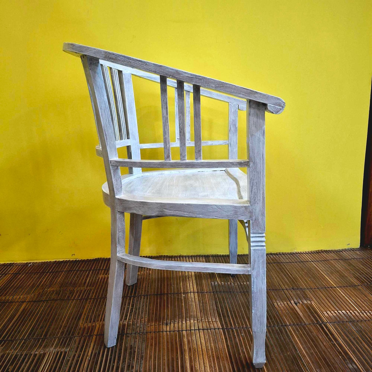 Set tavolino e sedie in legno teak shabby chic