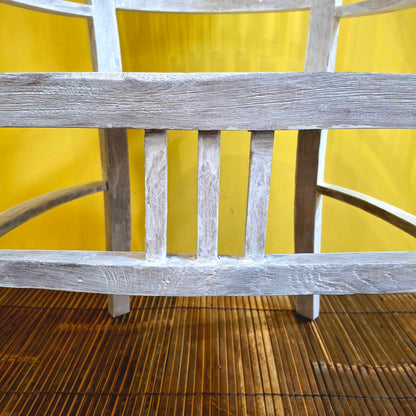 Set tavolino e sedie in legno teak shabby chic