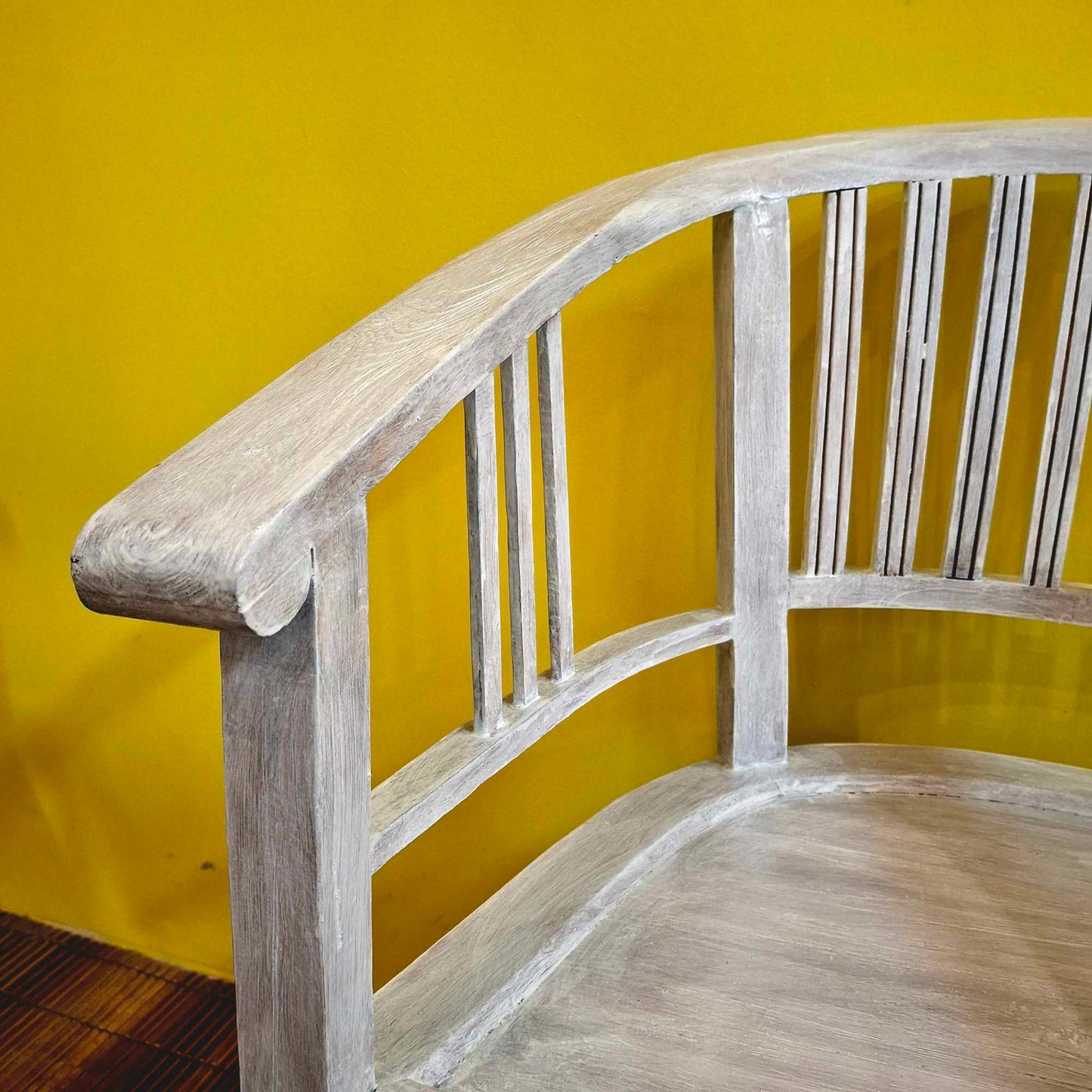 Set tavolino e sedie in legno teak shabby chic
