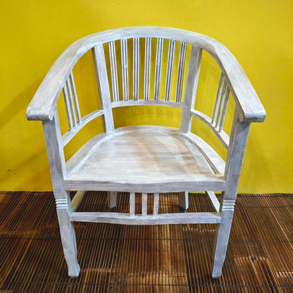 Set tavolino e sedie in legno teak shabby chic