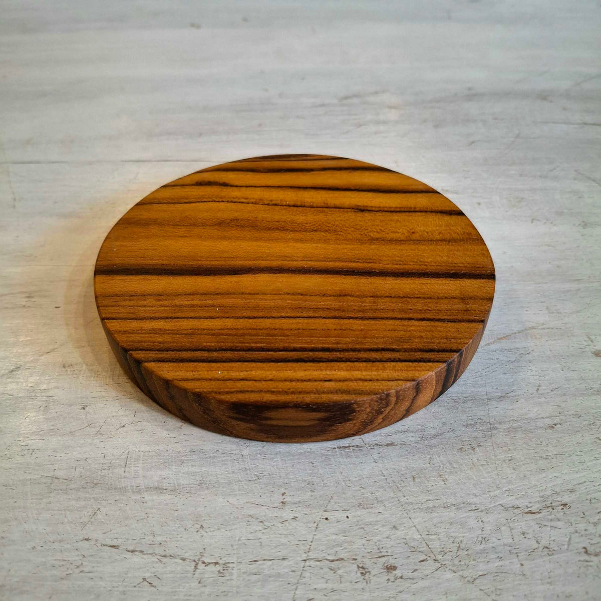 Sottobicchieri artigianali legno teak naturale