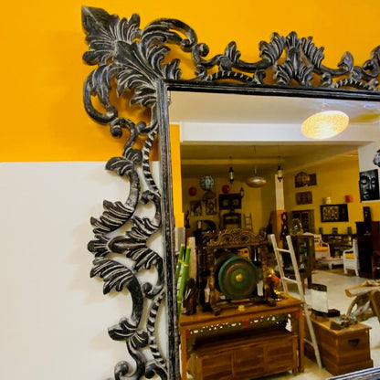 Miroir de style ethnique avec cadre en bois baroque