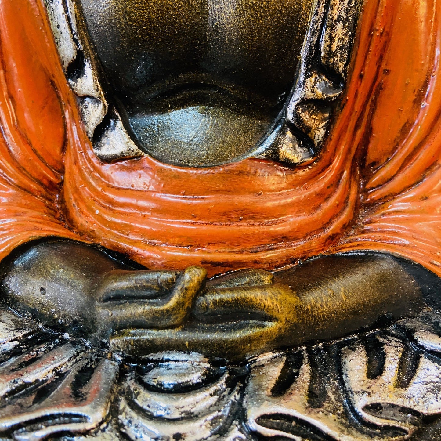 Buddha meditazione statua etnica arte orientale