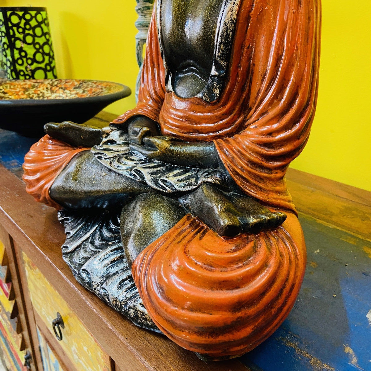 Buddha meditazione statua etnica arte orientale - ETNICBAY