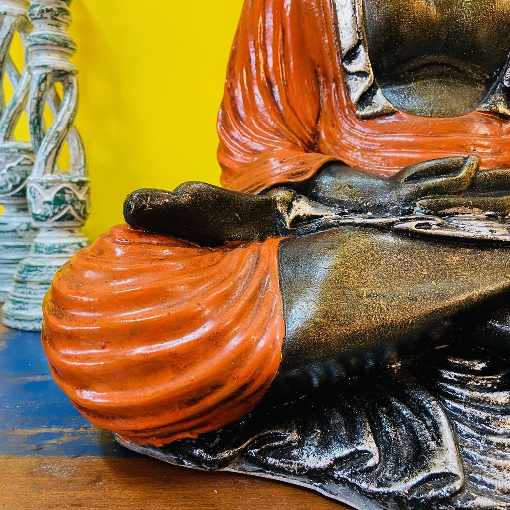 Buddha meditazione statua etnica arte orientale - ETNICBAY