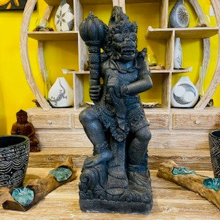 Statue de Barong Anoman en pierre, divinité fabriquée à la main