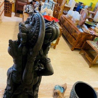 Statue de Barong Anoman en pierre, divinité fabriquée à la main
