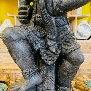 Statue de Barong Anoman en pierre, divinité fabriquée à la main