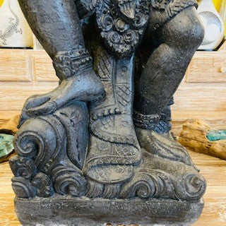 Statue de Barong Anoman en pierre, divinité fabriquée à la main