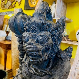 Statue de Barong Anoman en pierre, divinité fabriquée à la main