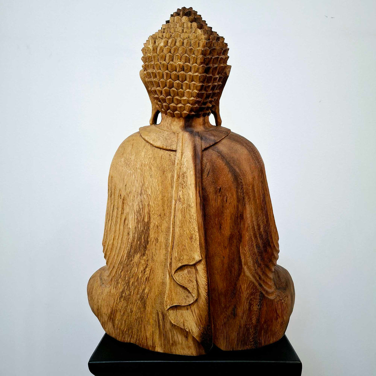 Statuetta Buddha legno suar in meditazione