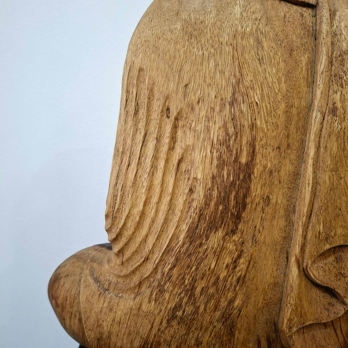 Statuetta Buddha legno suar in meditazione