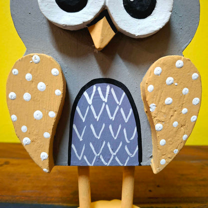 Set of wooden figurines decorative ornaments