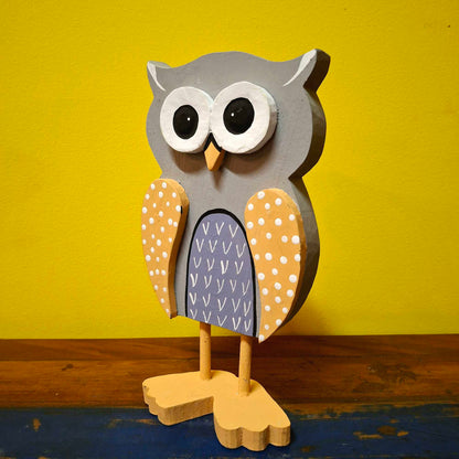 Set of wooden figurines decorative ornaments