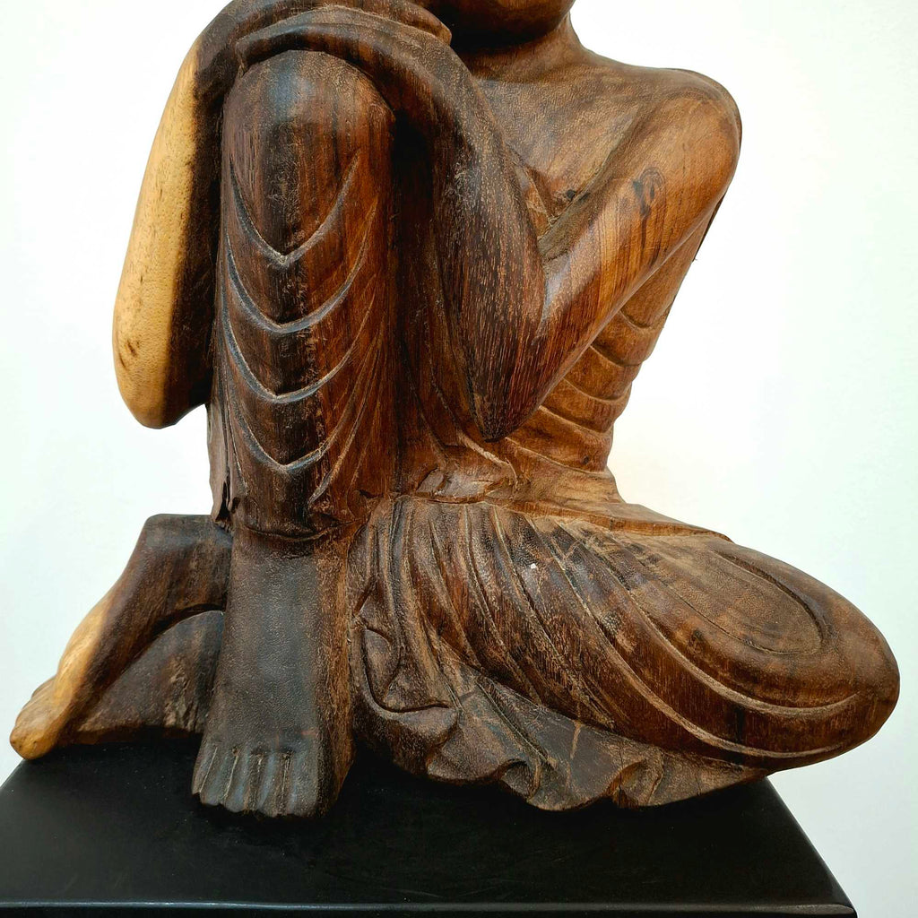 Buddha Statue Skulptur Holz Siddhartha Gautama