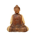 Meditierender Buddha, Figur aus Suar-Holz
