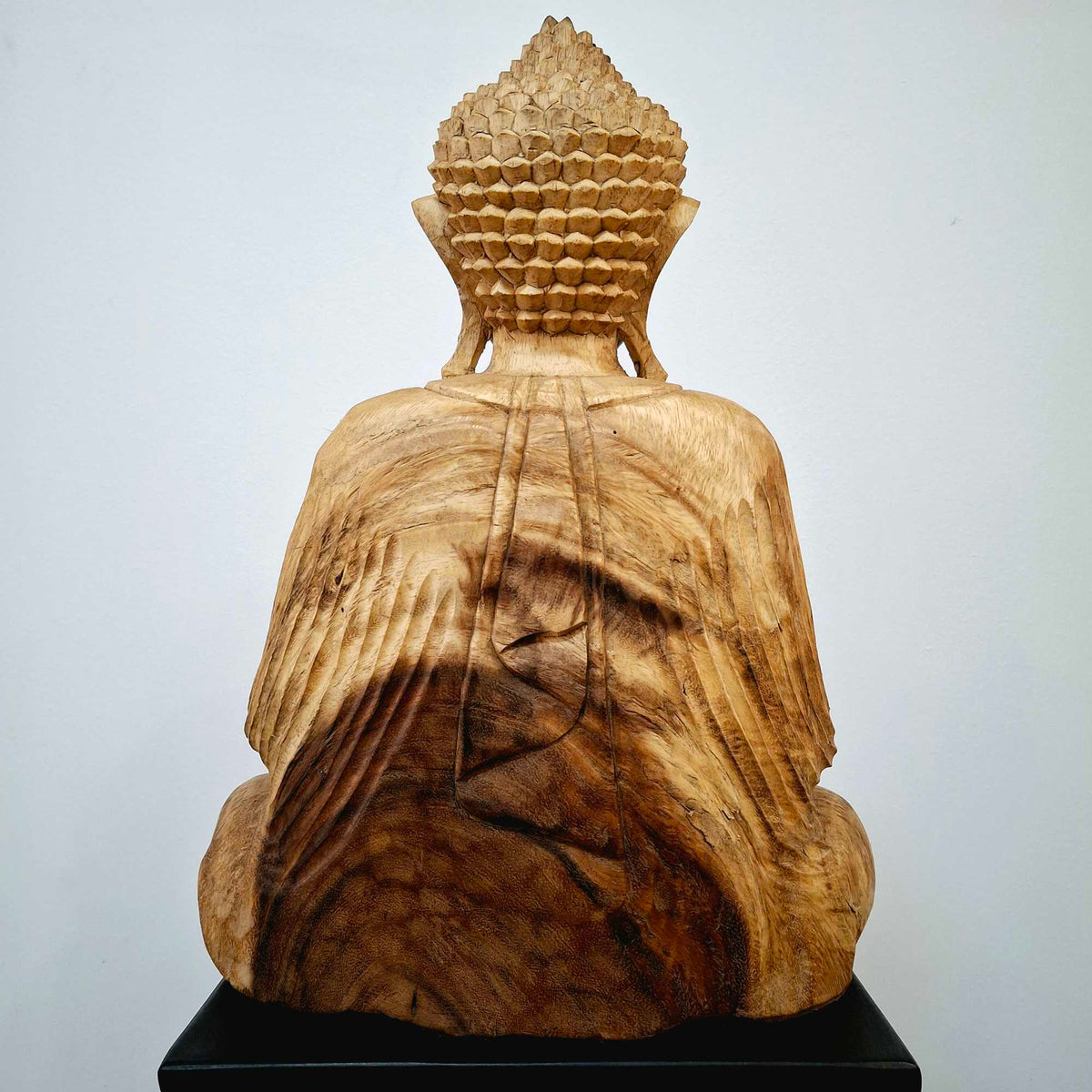 Buddha in meditazione Statuetta in legno suar