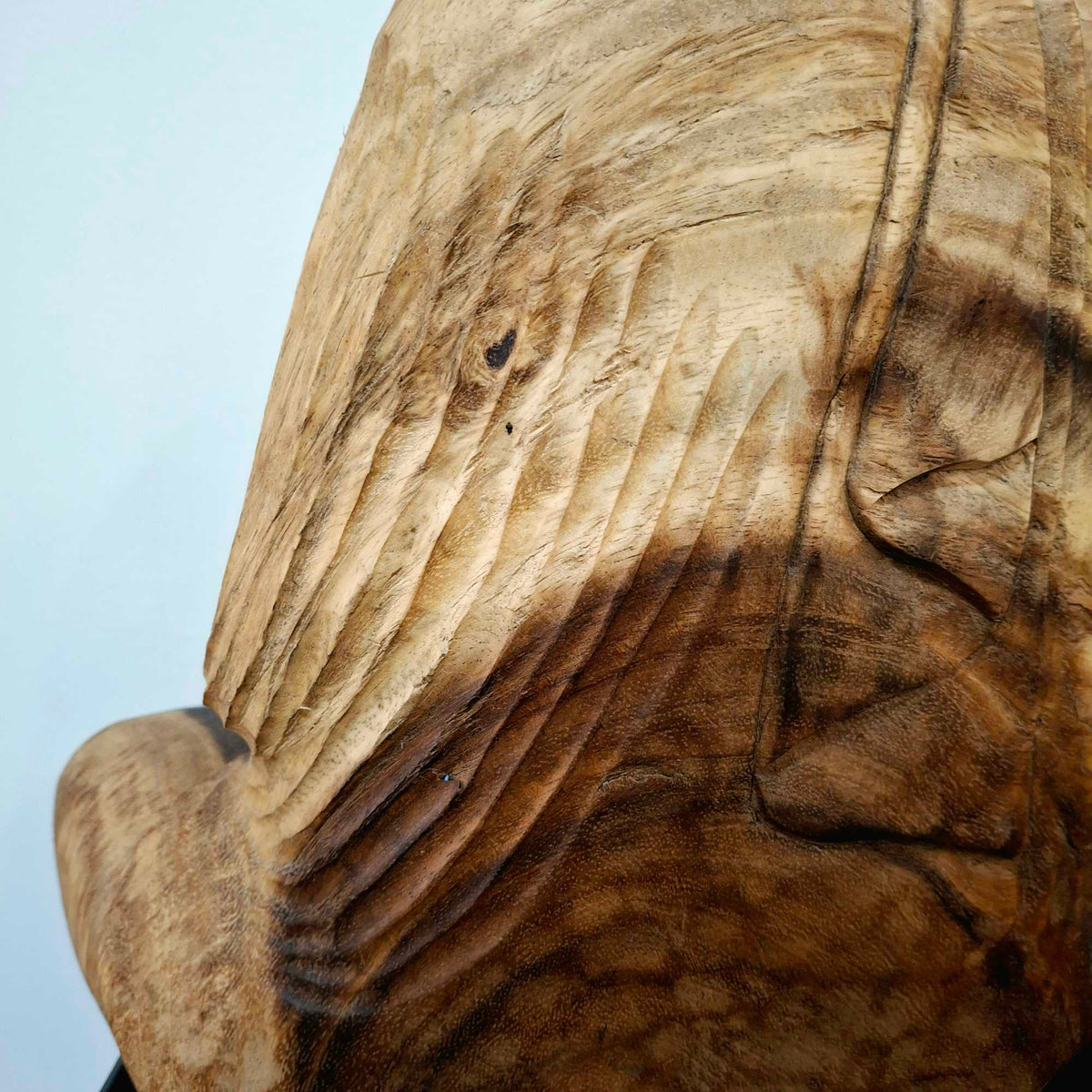 Meditierender Buddha, Figur aus Suar-Holz