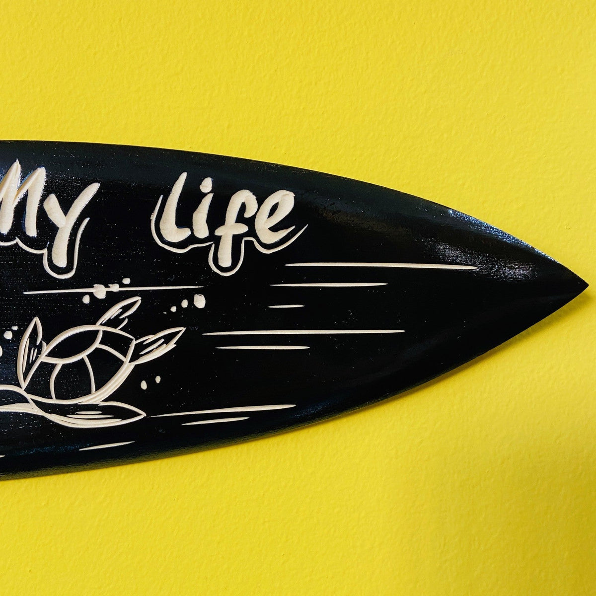 Tavola surf deco tartarughe my family is my life - ETNICBAY
