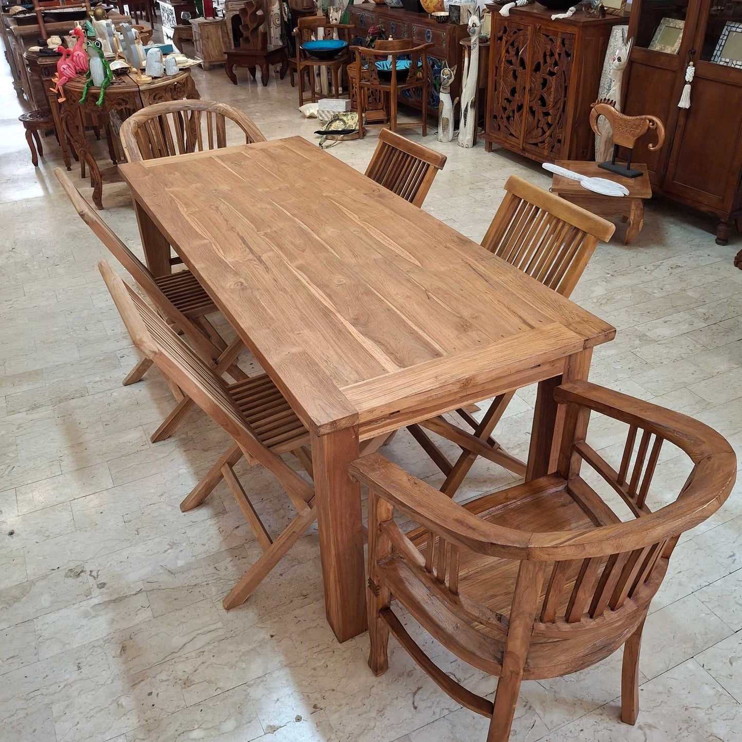 Tavolo da pranzo in legno teak massello