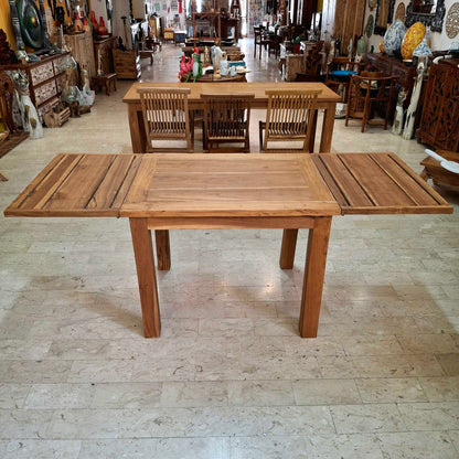 Tavolo allungabile in legno teak massello