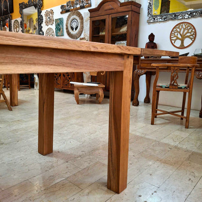 Tavolo allungabile in legno teak massello