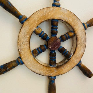 Timone in legno decorazione etnica porta chiavi - ETNICBAY