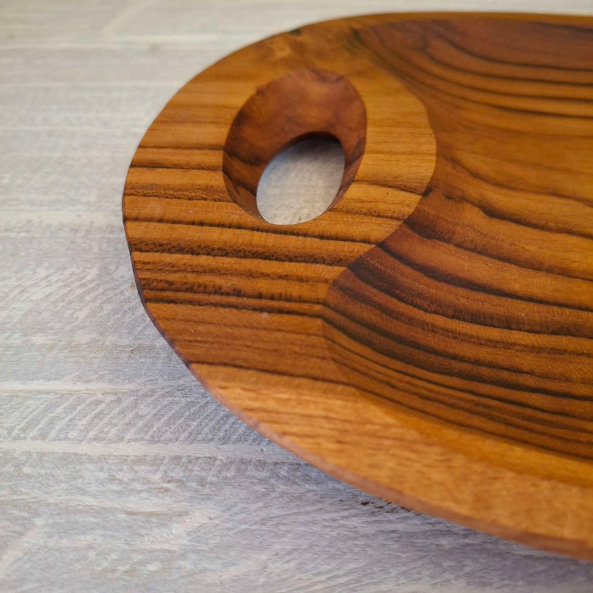 Vassoio per antipasti centrotavola in legno teak - ETNICBAY