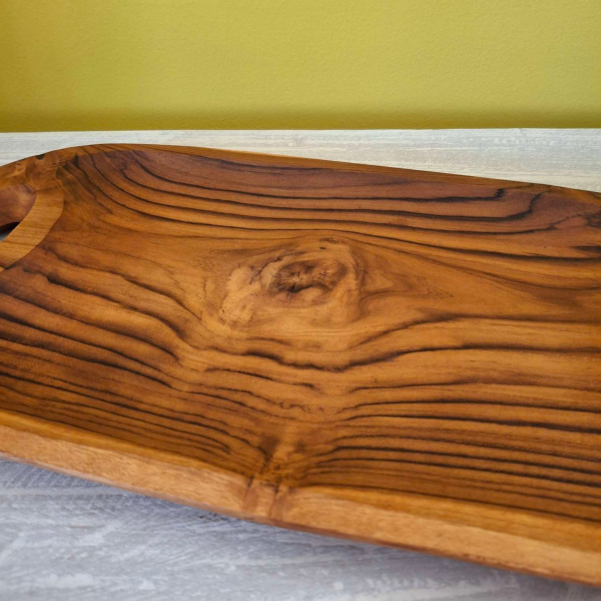 Vassoio per antipasti centrotavola in legno teak - ETNICBAY