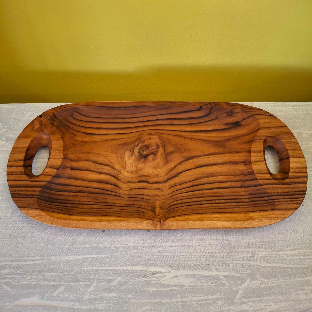 Vassoio per antipasti centrotavola in legno teak - ETNICBAY